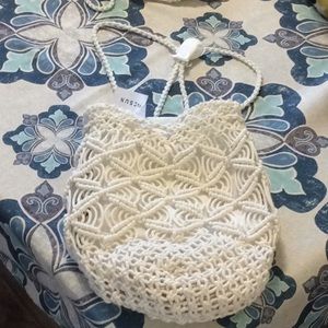 Cotton satchel, woven, backpack or purse